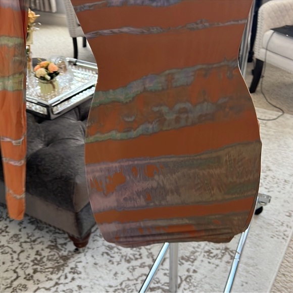 SKIMS RARE!! SKIMS Jelly Sheer Off the Shoulder Dress Tie
Dye Print, S - Picture 7 of 10